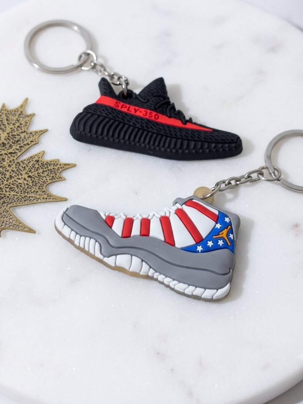 Beonon Shoe Key Ring Keychain Bling Purse Charm Fashion Bag Decoration